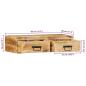 Preview: TV-Wandschrank 80x30x19 cm Raues Mangoholz