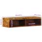 Preview: TV-Wandschrank 80x30x19 cm Altholz Massiv