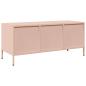 Preview: TV-Schrank Rosa 101,5x39x43,5 cm Kaltgewalzter Stahl
