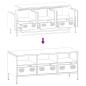 Preview: TV-Schrank Rosa 101,5x39x43,5 cm Kaltgewalzter Stahl