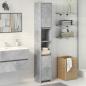 Preview: Badezimmerschrank Betongrau 30x30x183,5 cm Holzwerkstoff