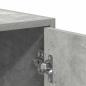 Preview: Badezimmerschrank Betongrau 30x30x183,5 cm Holzwerkstoff