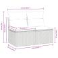 Preview: 4-tlg. Garten-Sofagarnitur mit Kissen Schwarz Poly Rattan