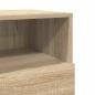 Preview: Nachttisch mit 2 Schubladen Sonoma-Eiche 36x36x68 cm
