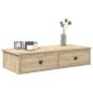 Preview: ARDEBO.de - Wandregal mit Schubladen Sonoma-Eiche 80x31x17 cm Holzwerkstoff