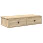 Preview: Wandregal mit Schubladen Sonoma-Eiche 80x31x17 cm Holzwerkstoff