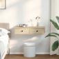 Preview: Wandregal mit Schubladen Sonoma-Eiche 80x31x17 cm Holzwerkstoff