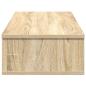 Preview: Wandregal mit Schubladen Sonoma-Eiche 80x31x17 cm Holzwerkstoff