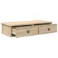 Preview: Wandregal mit Schubladen Sonoma-Eiche 80x31x17 cm Holzwerkstoff