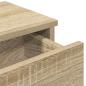 Preview: Wandregal mit Schubladen Sonoma-Eiche 80x31x17 cm Holzwerkstoff