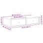 Preview: Wandregal mit Schubladen Sonoma-Eiche 80x31x17 cm Holzwerkstoff