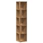 Preview: Eckregal Artisan-Eiche 33x33x165 cm Holzwerkstoff