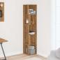 Preview: Eckregal Artisan-Eiche 33x33x165 cm Holzwerkstoff