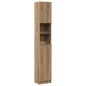 Preview: Badschrank Artisan-Eiche 32x25,5x190 cm Holzwerkstoff