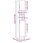 Preview: Badschrank Artisan-Eiche 32x25,5x190 cm Holzwerkstoff