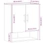 Preview: Wandschrank Altholz-Optik 60x31x70 cm Holzwerkstoff