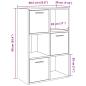 Preview: Bücherschrank Artisan-Eiche 60,5x30x90 cm Holzwerkstoff