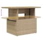 Preview: 4-tlg. Garten-Sofagarnitur mit Kissen Beige Poly Rattan Akazie