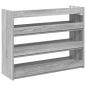 Preview: Schuhregal Grau Sonoma 80x25x61,5 cm Holzwerkstoff