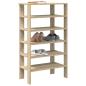 Preview: ARDEBO.de - Schuhregal Sonoma-Eiche 61x32x105 cm Holzwerkstoff