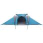 Preview: Kuppel-Familienzelt 6 Personen Blau Wasserdicht