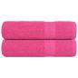 Preview: ARDEBO.de - Handtücher 2 Stk. Rosa 50x100 cm 360 g/m² 100% Baumwolle