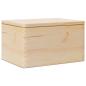 Preview: Holzkiste mit Deckel 40x30x23 cm Massivholz Kiefer