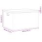 Preview: Holzkiste mit Deckel und Griffen 40x30x23 cm Massivholz Kiefer