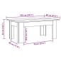 Preview: Couchtisch Artisan-Eiche 100x60x42 cm Holzwerkstoff