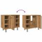 Preview: Badschrank Artisan-Eiche 60x32x53,5 cm Holzwerkstoff