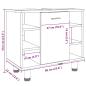 Preview: Badschrank Artisan-Eiche 60x32x53,5 cm Holzwerkstoff