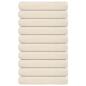 Preview: ARDEBO.de - Handtücher 10 Stk. Creme 100x200 cm 360 g/m² 100% Baumwolle