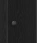 Preview: Badezimmerschrank mit Rollenhalter Schwarz 20,5x22x72 cm