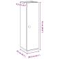 Preview: Badezimmerschrank mit Rollenhalter Artisan-Eiche 20,5x22x72 cm