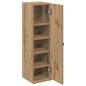 Preview: Badezimmerschrank mit Rollenhalter Artisan-Eiche 20,5x22x72 cm