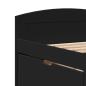 Preview: Tagesbett mit 5 Schubladen ohne Matratze IRUN Schwarz 90x200cm