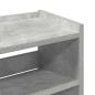 Preview: Schuhregal Betongrau 80x25x61,5 cm Holzwerkstoff