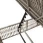 Preview: Sonnenliegen 2 Stk. mit Tisch Hellgrau Poly Rattan