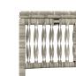 Preview: Sonnenliegen 2 Stk. mit Tisch Hellgrau Poly Rattan