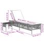 Preview: Sonnenliegen 2 Stk. mit Tisch Hellgrau Poly Rattan