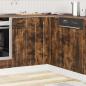 Preview: Küchen-Eckunterschrank Porto Räuchereiche Holzwerkstoff