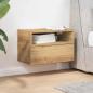 Preview: Wand-Nachttisch Artisan-Eiche 45x26x28,5 cm