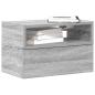 Preview: ARDEBO.de - Wand-Nachttisch Grau Sonoma 45x26x28,5 cm