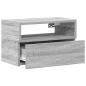 Preview: Wand-Nachttisch Grau Sonoma 45x26x28,5 cm