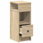Preview: Nachttische 2 Stk. mit Schublade Sonoma-Eiche 25x31x66 cm