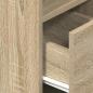 Preview: Nachttische 2 Stk. mit Schublade Sonoma-Eiche 25x31x66 cm