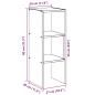 Preview: Bücherregal Stapelbar Räuchereiche 30x30x80 cm Holzwerkstoff
