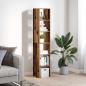 Preview: Bücherregale 2 Stk. Stapelbar Altholz-Optik 30x30x80 cm