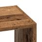 Preview: Bücherregale 2 Stk. Stapelbar Altholz-Optik 30x30x80 cm