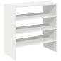 Preview: Schuhregale 2 Stk. Stapelbar Weiß 60x30x30,5 cm